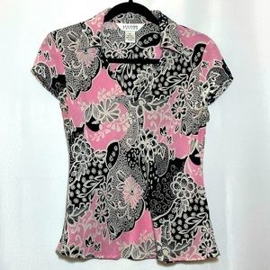 Allison Taylor Silk top cap sleeve